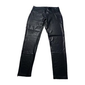 Time and Tru Women's High Rise Stretch Faux Leather Ankle Leggings Sz. L(12-14)